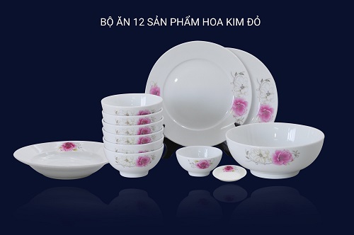 Bộ ăn sứ 10 - 12 sản phẩm